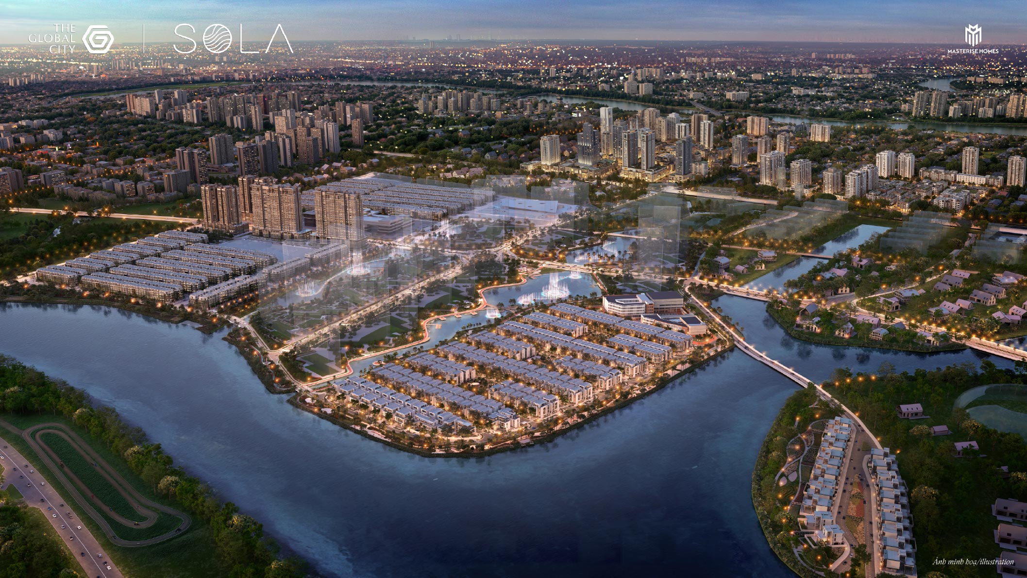 SOLA – THE GLOBAL CITY: PHÂN KHU BIỆT THỰ COMPOUND VEN KÊNH CAO CẤP BẬC NHẤT ĐẠI ĐÔ THỊ PHÍA ĐÔNG TP.HCM